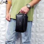 کیف دستی مردانه چرم صنعتی ضد خش دو خانه مدل شوزبگ - تصویر 11