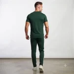 ست تیشرت و شلوار مردانه پارچه مولینه درجه یک رنگ سبز یشمی - تصویر 7