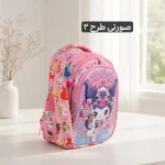 کوله پشتی مدرسه ای پارچه ای با جامدادی همراه - تصویر 7