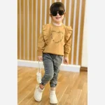 بلوز دخترانه مجلسی دورس پنبه گلدوزی سایز 2 تا 8 سال - تصویر 3