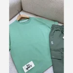 ست تیشرت و شلوارک کتان اسپرت بچگانه مناسب 5 تا 12 سال - تصویر 3