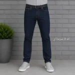 شلوار جین مردانه راسته پنبه فلامنت سایز 40 تا 58 - تصویر 6