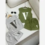 ست تاپ و شلوارک اسپرت بچگانه وارداتی جنس کنفی مناسب 9 ماه تا 5 سال - تصویر 3