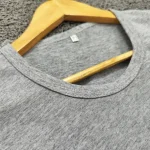 ست تاپ و شلوارک مردانه طرح نایکی جنس نخ پنبه و ملانژ رنگ طوسی - تصویر 3