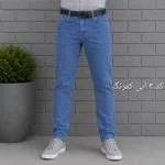 شلوار جین مردانه راسته پنبه فلامنت سایز 40 تا 58 - تصویر 4