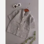پیراهن تک دکمه دار نخی پسرانه مناسب استفاده روزمره سایزبندی 45 تا 65 - تصویر 2