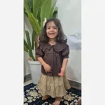 شومیز دامن لینن دخترانه دو تکه سایز 2 تا 12 سال - تصویر 19