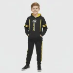 ست هودی و شلوار بچگانه پارچه زهره داخل کرک مناسب مدرسه سایز 50 تا 65 - تصویر 6