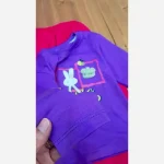 ست بلوز پنبه یک رو و شلوار لینن دخترانه طرح عروسکی - تصویر 7