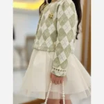 ست سه تیکه کت و تاپ و دامن مجلسی دخترانه مدل پرنسا - تصویر 8