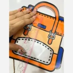زیپ کیپ فانتزی مربعی طرح کیف ابعاد 16 در 16 سانتیمتر - تصویر 3