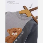 بلوز بافت گپ بچگانه طرح خرس هانی مناسب 2 تا 6 سال - تصویر 3