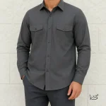 پیراهن مردانه آستین بلند بنگال کشی چاپی سایز L تا XXL - تصویر 2