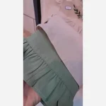 ست تونیک و شلوار کتان پنبه دخترانه مدل شکوفه - تصویر 3