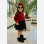 ست کراپ و دامن دخترانه مجلسی طرح قلب ویژه شب یلدا سایز 40 تا 50 - تصویر 6